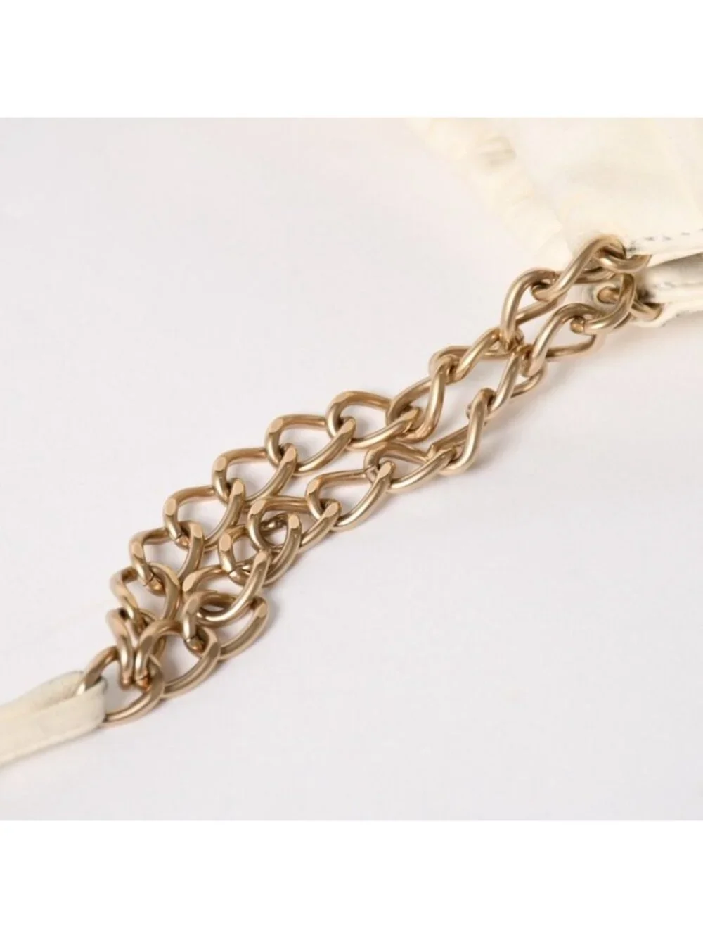 Chanel Shoulder Bag Chain Floral White Red Green Gold Lambskin